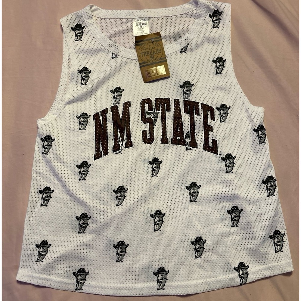 NEW Rivalry Threads NCAA Women's NM State Aggies Loose Fit Jersey Net Tank Top S
